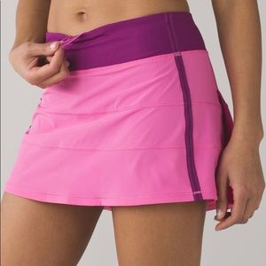 Lululemon pink Pace Rival Skirt